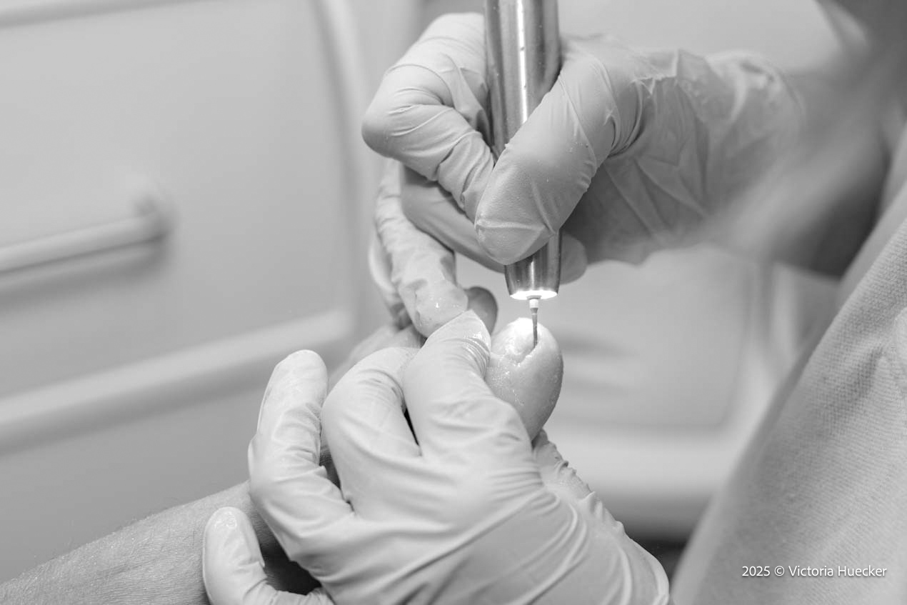 Hücker & Hücker podologische Behandlung eines Patienten